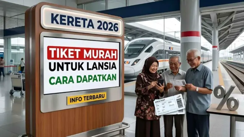 Tiket Kereta Murah untuk Lansia Indonesia 2026 Informasi Resmi Fasilitas Khusus dan Cara Pemesanan Praktis